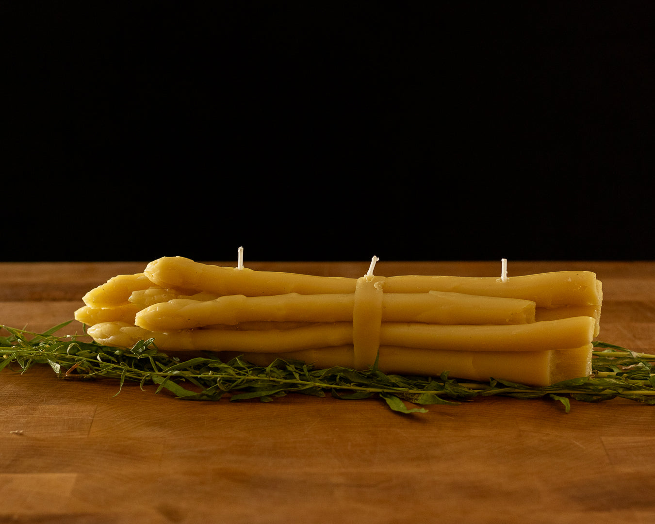 Asparagus Bundle Beeswax Candle